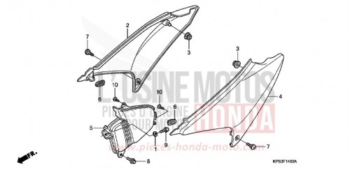 SIDE COVER CRF230F8 de 2008